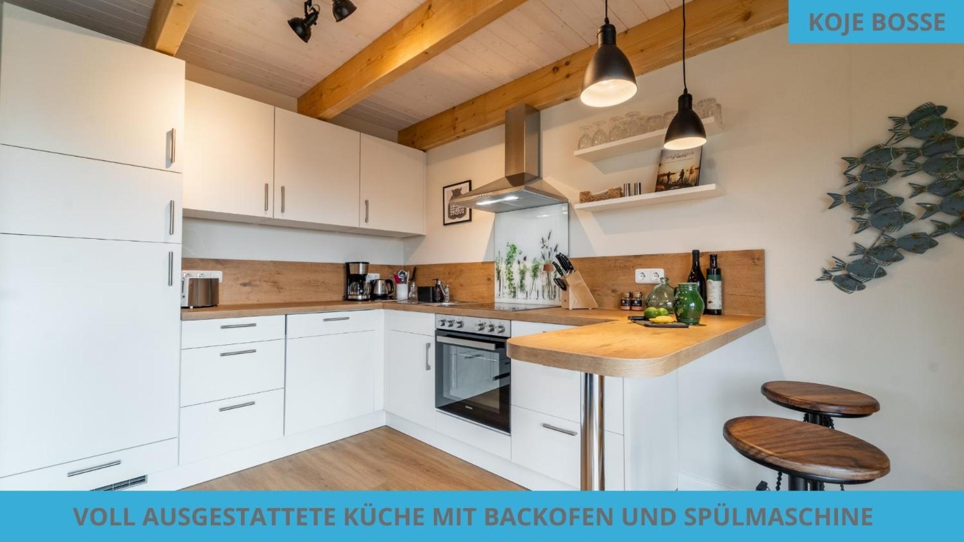 Kuestenkojen Mit 4 Ferienwohnungen Fuer 1 Bis 8 Pers Mit Diversen Schlafzimmern, Garten Oder Balkon 부숨 외부 사진