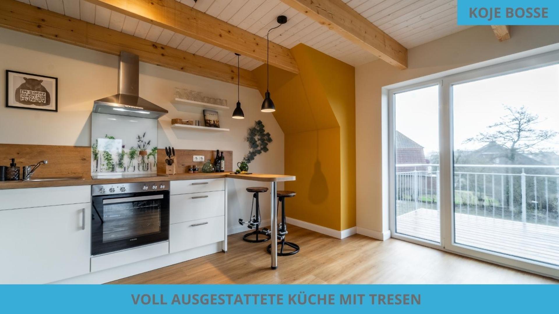 Kuestenkojen Mit 4 Ferienwohnungen Fuer 1 Bis 8 Pers Mit Diversen Schlafzimmern, Garten Oder Balkon 부숨 외부 사진