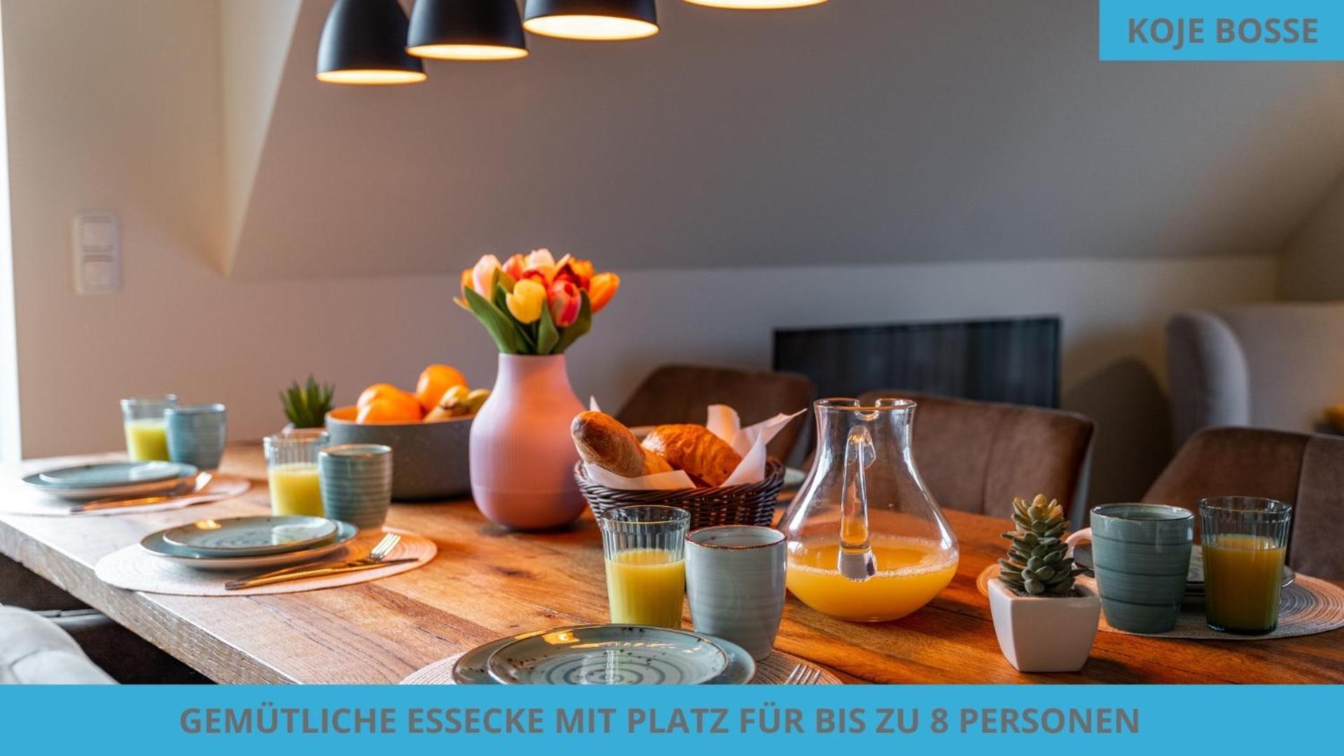 Kuestenkojen Mit 4 Ferienwohnungen Fuer 1 Bis 8 Pers Mit Diversen Schlafzimmern, Garten Oder Balkon 부숨 외부 사진